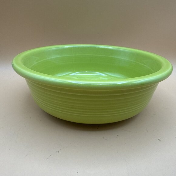 Fiesta Fiestaware Green Rimmed Coupe Soup Cereal Bowl 7 1/2" - Picture 1 of 6